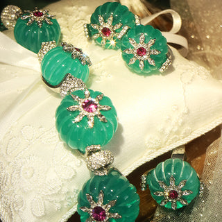 Cinderella's Carriage  - Earing, Necklace and Ring Set