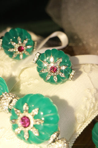 Cinderella's Carriage  - Earing, Necklace and Ring Set