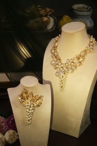 Grape of Eden - Necklace and Brooch Set