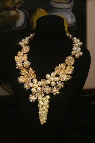 Grape of Eden - Necklace and Brooch Set