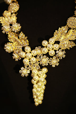 Grape of Eden - Necklace and Brooch Set