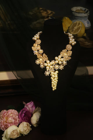 Grape of Eden - Necklace and Brooch Set